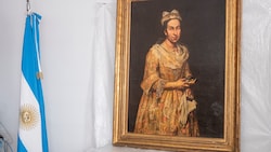 Das gestohlene Gemälde „Porträt einer Dame“ ist in einer Immobilienanzeige in Argentinien ...