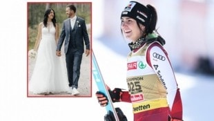 Stephanie Venier und ihr frisch Angetrauter