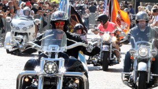 Die legendäre Harley-Parade startet am Samstag um 12 Uhr.