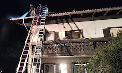Die Flammen drohten auf den Rest des Gebäudes überzugreifen
