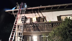 Die Flammen drohten auf den Rest des Gebäudes überzugreifen