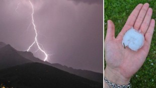 Heftige Gewitter zogen am Donnerstagabend über Teile Westösterreichs. Auch im Außerfern hagelte ...