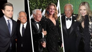 Georgio Armani kleidete die Stars nicht nur ein, er war ihnen auch ein guter Freund über ...