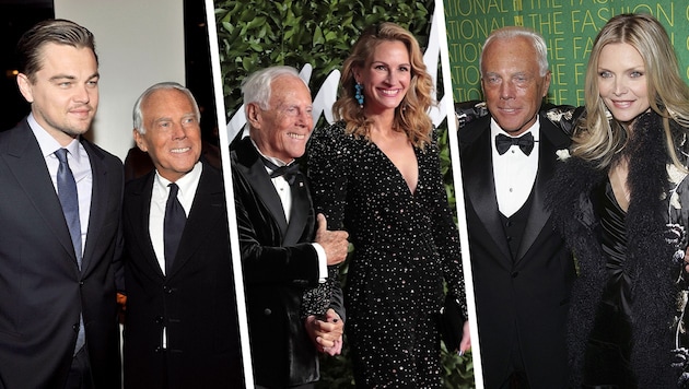 Georgio Armani kleidete die Stars nicht nur ein, er war ihnen auch ein guter Freund über ...