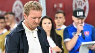 Julian Nagelsmann war nach der Blamage in der Slowakei bedient.