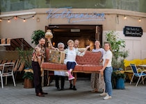 Direkt neben dem Lehár- Theater wird am 11. September ein Pop-up-Café des Vereins „Vollpension“ ...