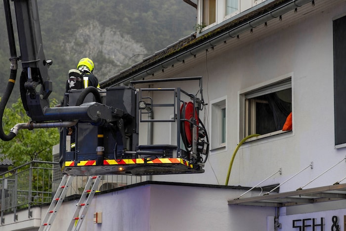 Einsatz per Steiger.