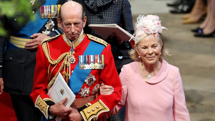Der Herzog in die Herzogin von Kent bei der Hochzeit von Prinz William und Kate Middleton