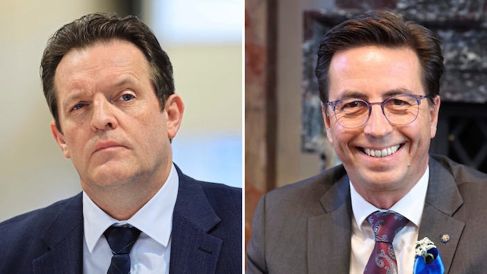 Verkehrslandesrat René Zumtobel (links) dürfte ob der Anfrage von Alexander Gamper verwundert ...