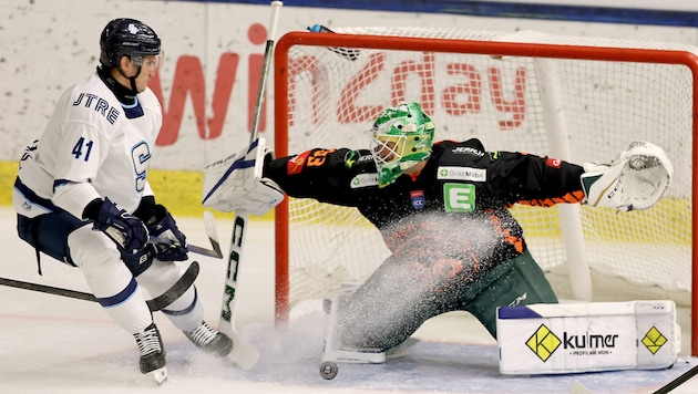 Im Tor haben die 99ers mit Maxime Lagace einen bisher starken Rückhalt.