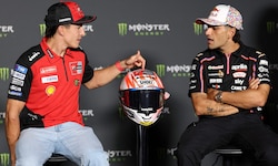 WM-Leader Marc Marquez (l.) und Titelträger Jorge Martin (r.) sind Spanier