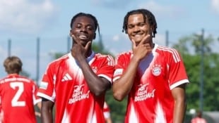 Gibson Adu (li.) zeigte bei Bayern Münchens Amateuren in der Vorbereitung auf.