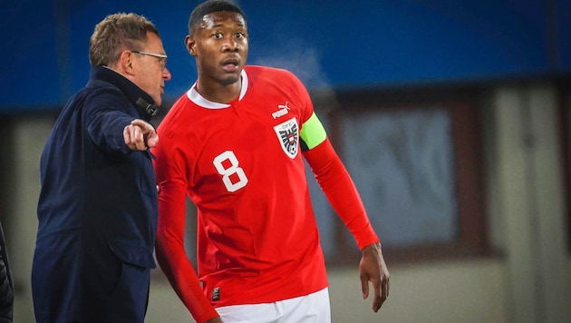 Auch Teamchef Ralf Rangnick und Kapitän David Alaba hören Samstag Abend in Linz auf ...
