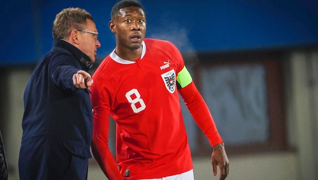 Was macht Teamchef Ralf Rangnick vor den Nations League-Spielen mit seinem Kapitän David Alaba?