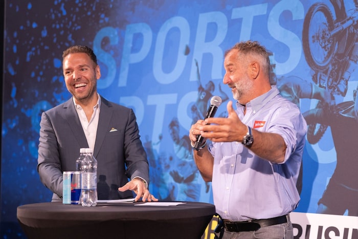 Ronny Leber mit Thomas Muster bei den Erste Bank Open.