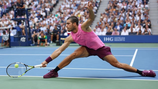 Carlos Alcaraz wird bei den US Open wieder am Platz stehen.