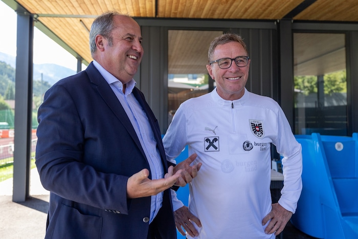Josef Pröll und Ralf Rangnick