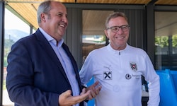 Josef Pröll und Ralf Rangnick