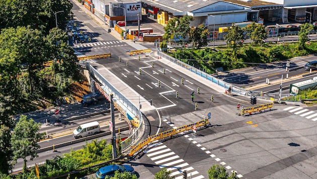 Die Brücke A 7/Prinz-Eugen-Straße in Linz
