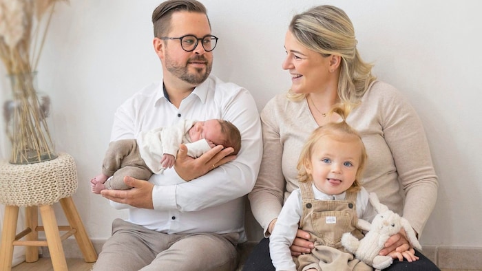Matteo Gerhart mit Familie