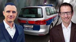 Peter Lauppert (re.) wurde von Woflgang Süß (li.) des Raumes verwiesen.