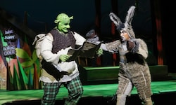 Lustiges Duo: Christian Fröhlich (Shrek) und David Rodriguez-Yanez (Esel)