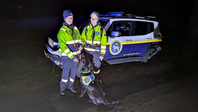Rettungshund „Suri“ fand den 74-jährigen Waidmann.