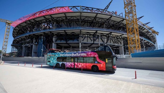 Das Camp Nou wird noch renoviert, Spielbetrieb ist noch keiner möglich.