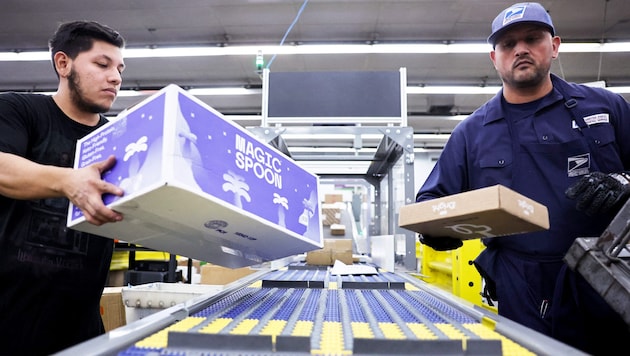 Mitarbeiter des US-Postdienstes USPS (Archivbild)