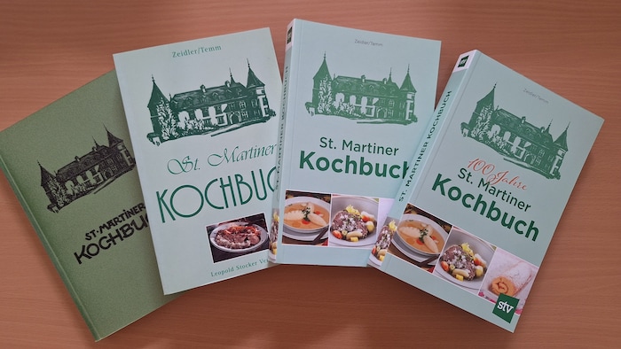 Einige Ausgaben des St. Martiner Kochbuchs