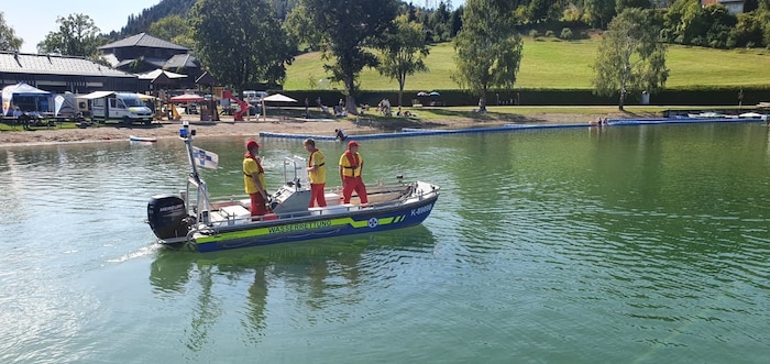Geübt wurde am Längsee in St. Georgen.