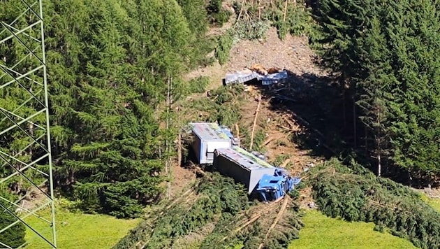 13 Rinder starben – manche sofort, manche mussten notgeschlachtet werden –, als ein Lkw mit den ...