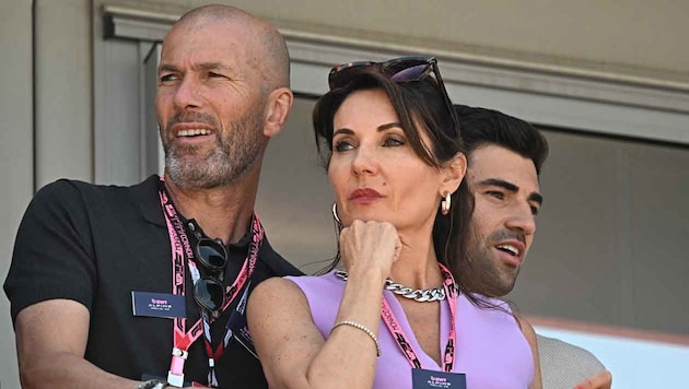 Zinedine Zidane, hier mit seiner Frau Veronique im Mai beim Formel-1-Grand-Prix in Monaco – ist ...