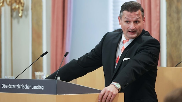 Michael Gruber ist der Landesparteisekretär der FPÖ in Oberösterreich.