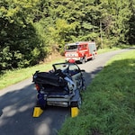 35 Feuerwehrleute waren an dem Einsatz beteiligt.