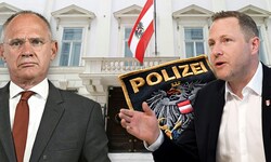 Starker Tobak: FPÖ-Generalsekretär Michael Schnedlitz (re.) wirft ÖVP-Innenminister Gerhard ...