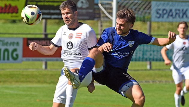 Mario Santner (re.) und Gitschtal bogen Lurnfeld im Spiel der Runde mit 3:1.