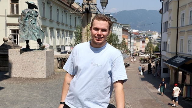 Neo-Adler Luca Erne fühlt sich in Villach bereits wohl.