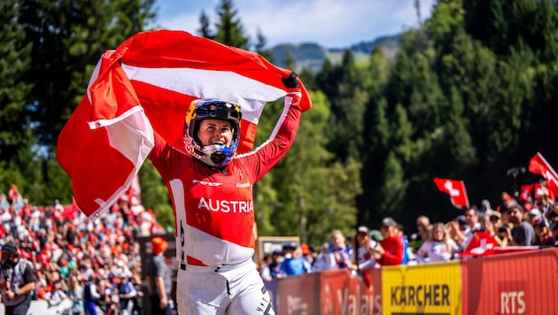 Valentina Höll war bei der Downhill-WM einmal mehr eine Klasse für sich.