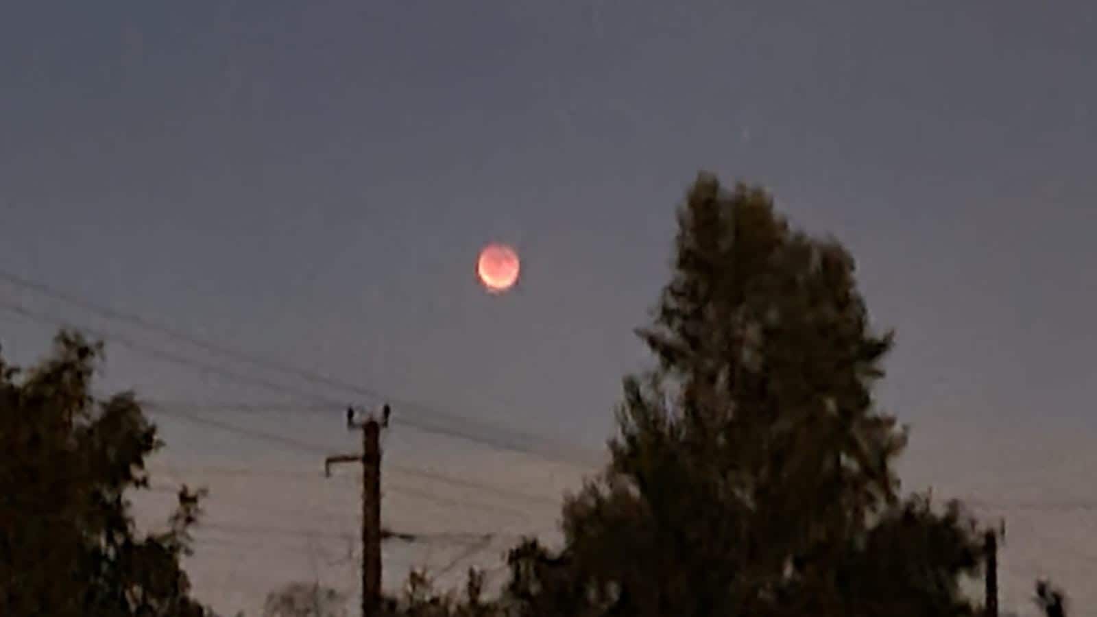 Der Mond über Wien-Floridsdorf