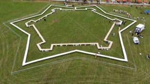 Der Apfelstrudel wurde dem „Stern von Karlovac“, einer historischen Festung, nachempfunden.