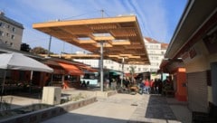 Die Pergola am Schlingermarkt ist zugleich ein Versuchsballon und könnte als Vorbild für weitere ...