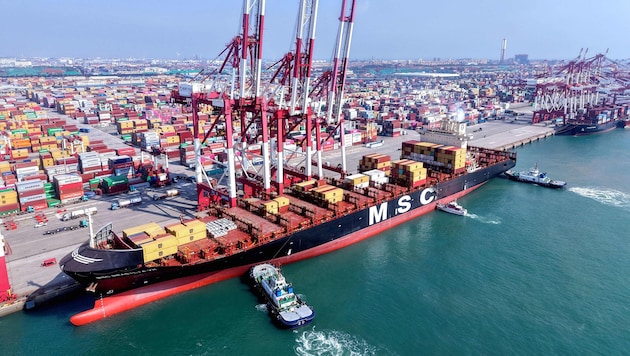 China ist stark von Exporten abhängig.