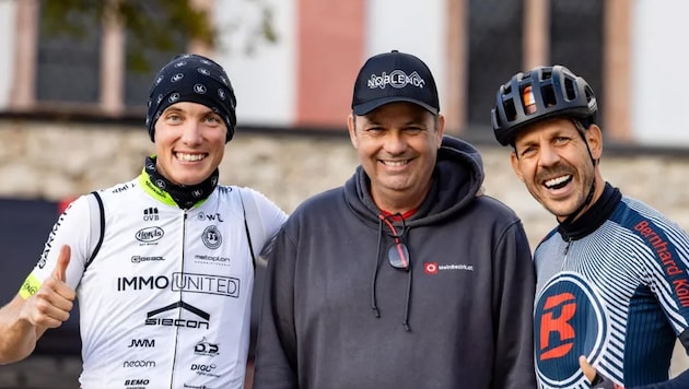 Neben Bernhard Kohl (re.) freut sich auch Lukas Kaufmann auf seinen Start beim Girdo d‘ Monte.