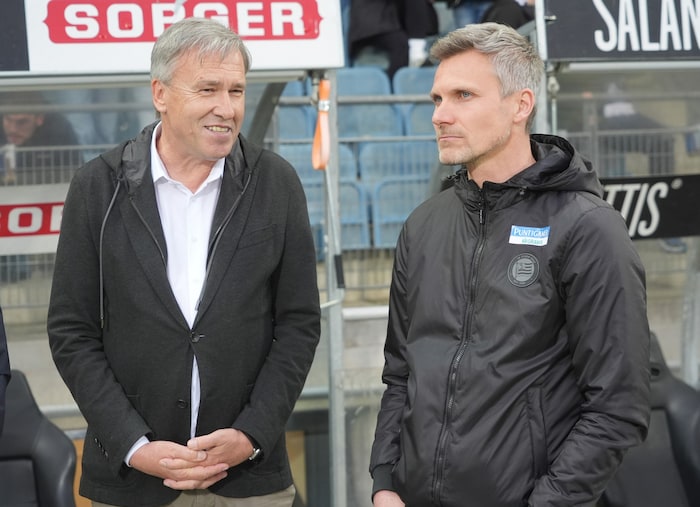 President Christian Jauk (left) and Head of Sport Michael Parensen are looking for a successor ...