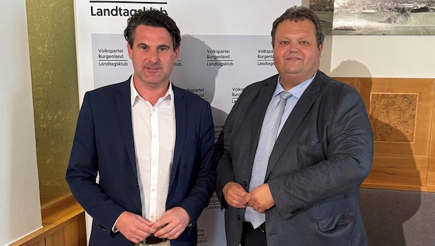 ÖVP-Landesobmann Christoph Zarits und Klubchef Bernd Strobl.