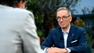 Bei Klaus Webhofer gab FPÖ-Chef Herbert Kickl sein Comeback in die Medien.