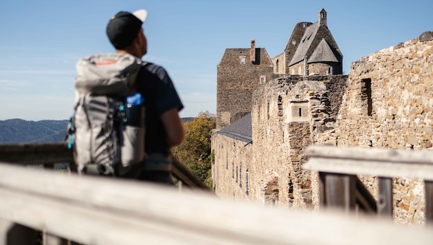 Immer wieder Neues entdecken auf der Burgruine Aggstein.