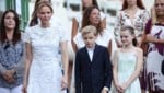 Am Sonntag nahm Fürstin Charlene mit ihren Zwillingen Jacques und Gabriella am traditionellen ...