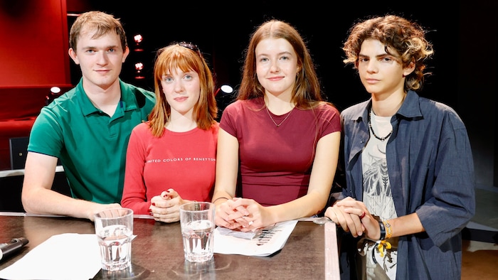 Schülervertreter um Daniel Hoffmann (li. außen): „Die meisten blicken nach vorne.“